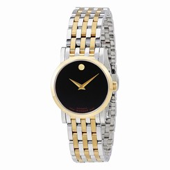 Movado Red Label Automatic Black Dial Ladies Watch 0607011