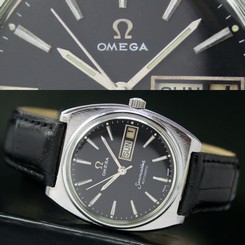 OMEGA Seamaster Swiss 1978s Vintage Automatic Steel Mens Watch Uhr Black Dial