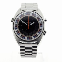 Rare Omega Seamaster 145 008 Chronostop roulette pilot bezel watch c.1969 865