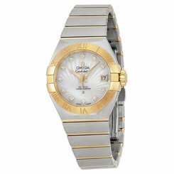 OMEGA WOMEN'S CONSTELLATION 27MM TWO TONE AUTOMATIC WATCH 123.20.27.20.55.002
