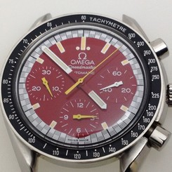 Omega Speedmaster Automatic Chronograph Schumacher Red Dial Model