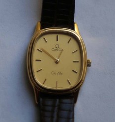 Omega DeVille 1450 Women's 10 Jewel Gold Plated Wristwatch