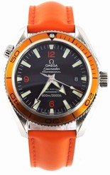 AUTHENTIC OMEGA SEAMASTER PLANET OCEAN 2909.50 CO-AXIAL ORANGE RUBBER WATCH