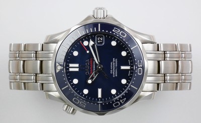 Fake AAA Omega Seamaster 300m Professional (Mid-Size) - Blue Dial & Ceramic Bezel (2013) Watch