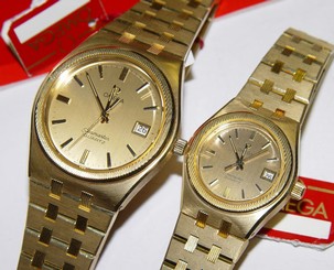 OMEGA SEAMASTER Ref. 1342/1360 18K watch/watch  37MM/28MM Papers