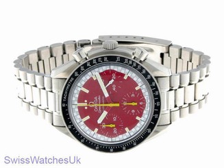 OMEGA SPEEDMASTER SCHUMACHER AUTOMATIC MEN WATCH RED DIAL