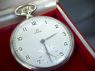 Omega Nickel Pocket Watch