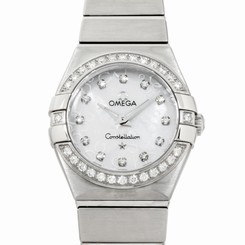 Omega Constellation Mother of Pearl Steel Ladies Watch 123.15.24.60.55.005