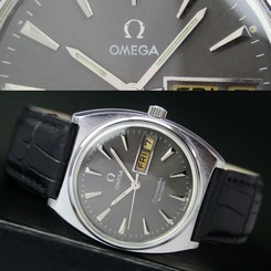 OMEGA Seamaster Grey Dial 1978s Vintage Swiss Made Automatic Mens Watch Uhr