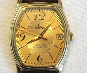 Omega De Ville 18K Yellow Gold Automatic Chronometer Men's Watch
