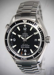Omega Seamaster Planet Ocean Steel Black Dial/Bezel Automatic Mens Watch