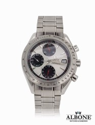 Omega Speedmaster Date Chronograph Stainless Steel 2010 Model 32113100
