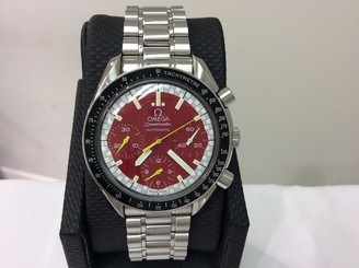 OMEGA Speedmaster Ref. 3510.61 Red S/Steel 39mm Schumacher Chronograph! Beauty!!