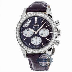 Omega De Ville Chrono 422.18.35.50.10.001 Auto 35mm Steel Diamonds Ladies Watch