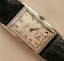 Omega 62 mens wristwatch rare staybrite case 22 mm. aside 40 mm. lug to lug