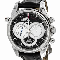 Omega De Ville Chronoscope Rattrapante Date Auto Strap Mens Watch 4847.50.31