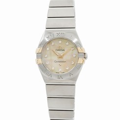 Omega Constellation Quartz Mother of Pearl Diam Ladies Watch 123.20.24.60.57.002 7612586243929