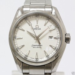 Auth OMEGA Seamaster Aqua Terra 23110396102001 Quartz White dial Men's watch