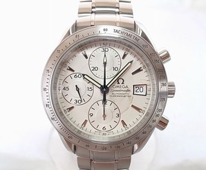 Pre-Owned OMEGA Speedmaster Chrono SS Silver Dial Men's Auto Watch 3211.30, MR