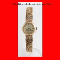 Mint 9K Gold Omega  Ladymatic Automatic  Ladies Bracelet Watch 1965