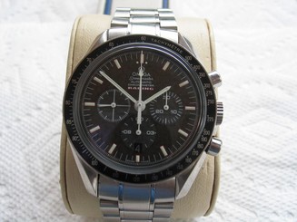 MEN'S OMEGA SPEEDMASTER,RACING,SS ,F1 PILOT,SCHUMACHER ED.,AUTO,DATE,9"WRIST