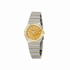 OMEGA WOMEN'S 24MM STEEL BRACELET & CASE QUARTZ ANALOG WATCH 12325246058002