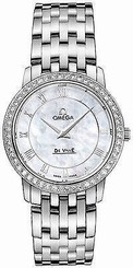 New Omega De Ville Quartz 27mm Women's Diamond Luxury Watch 41315276005001 735520643993