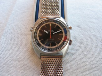 Fake AAA 60'S MEN'S RARE OMEGA SEAMASTER CHRONOSTOP,REF.145.008,SS,42MM DIA.,CAL 865 Watch