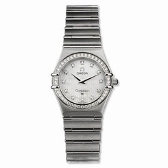  Omega Women's 1458.75.00 Constellation Quartz Small Diamond Watch