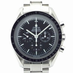 Pre-Owned OMEGA Speedmaster Pro Black Dial SS Mens Hand-Winding Watch 3570.50,MR 7612586030420