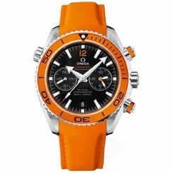 232.32.46.51.01.001 Omega Planet Ocean Chronograph Orange Rubber Strap Mens Watc