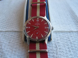 MEN'S 60'S RARE OMEGA SEAMASTER CAL 30'S(268),17J,UNIQUE DIAL,SS,SERVICED