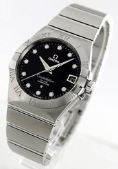 Omega 123.10.38.21.51.001 Constellation Co-Axial 38MM Diamond Watch - New in Box