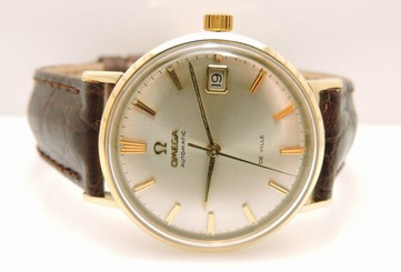Vintage Omega Seamaster De Ville Watch Yellow Gold 14 Karat Automatic 35mm