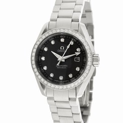 Omega Seamaster Aqua Terra Quartz Diamond Steel Ladies Watch 231.15.30.61.56.001