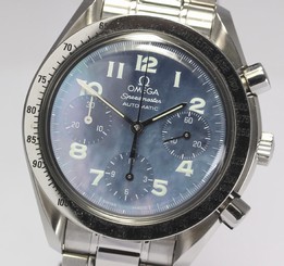 Pre-Owned OMEGA Speedmaster Automatic Blue Shell Men's Wristwatch 3502.73, ML