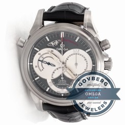 Omega Deville Split-Second Chrono Rattrapante Auto Strap Mens Watch 4848.40.31