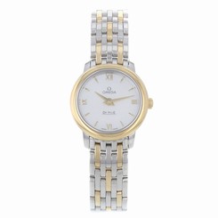 Omega DeVille Prestige 424.20.24.60.05.001 Steel & Gold Quartz Ladies Watch 7612586231988