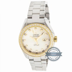 Omega Seamaster Aqua Terra Steel 18k Rose Gold Diamond Watch 231.25.34.20.55.004