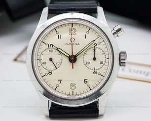 Omega 6W/16 6W16 Vintage RCAF Monopusher Chronograph HA-62 Canadian Air Force