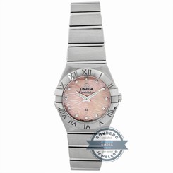 Omega Constellation 123.10.24.60.57.002 Quartz 24mm Steel MOP Ladies Watch
