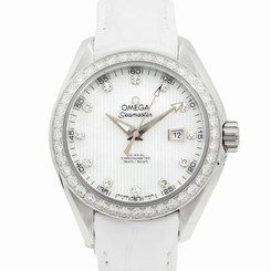 Omega Seamaster Aquaterra Diamond Steel Strap Ladies Watch 231.18.34.20.55.001