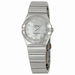 OMEGA WOMEN'S 27MM GOLD PLATED BRACELET STEEL CASE QUARTZ WATCH 12310276055002