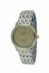 Omega De Ville Prestige Gold Diamond Ladies Watch 424.20.27.60.58.001 7612586231889