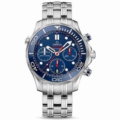 212.30.42.50.03.001 Omega Seamaster Diver Chronograph Blue Dial Steel Mens Watch