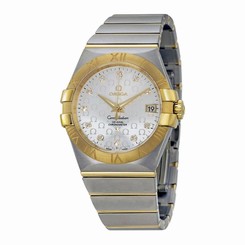 OMEGA MEN'S CONSTELLATION DIAMOND 35MM AUTOMATIC WATCH 123.20.35.20.52.004