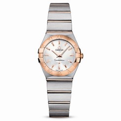 OMEGA WOMEN'S CONSTELLATION 24MM STEEL BRACELET QUARTZ WATCH 12320246002001