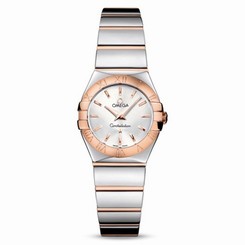 OMEGA WOMEN'S CONSTELLATION 24MM STEEL CASE QUARTZ WATCH 123.20.24.60.02.003