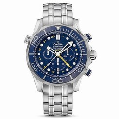 OMEGA MEN'S SEAMASTER 44MM STEEL BRACELET AUTOMATIC WATCH 212.30.44.52.03.001