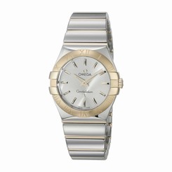 OMEGA WOMEN'S CONSTELLATION 27MM STEEL CASE QUARTZ WATCH 123.20.27.60.02.004